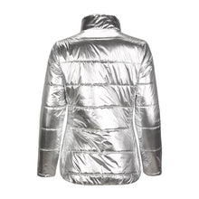Load image into Gallery viewer, The Fabulous Metallic Silver Jacket
